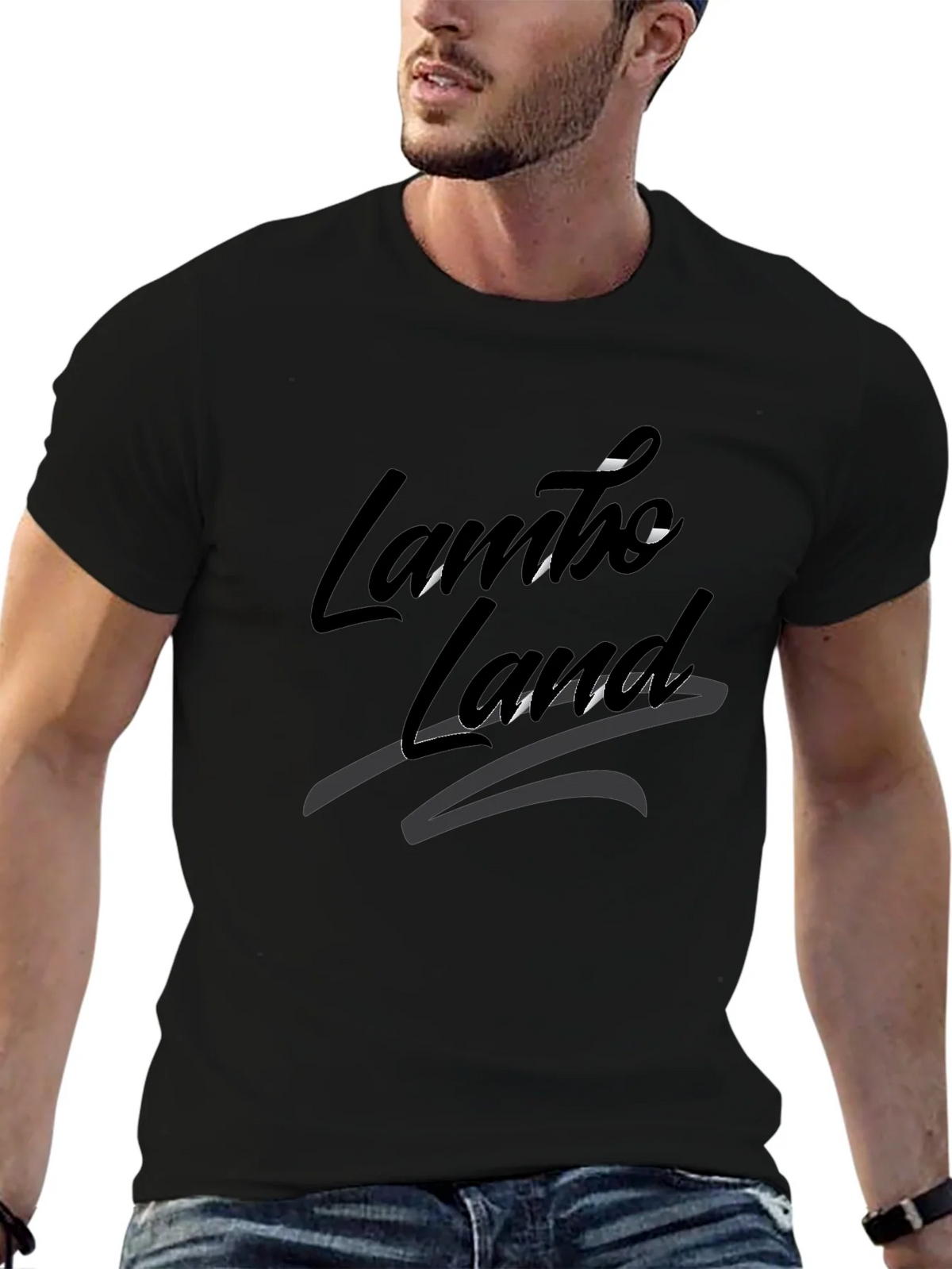 Lambo Land Black Graphic Tee - Stylish & Comfortable product image 6