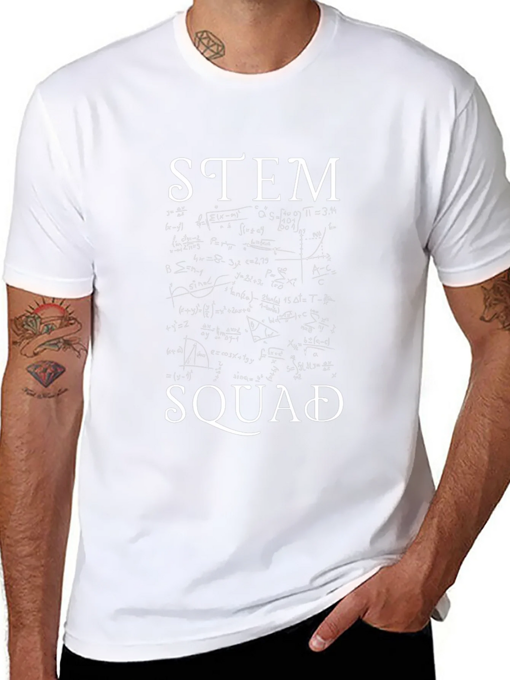 STEM Squad T-Shirt - Science Math Equations Design product image 7