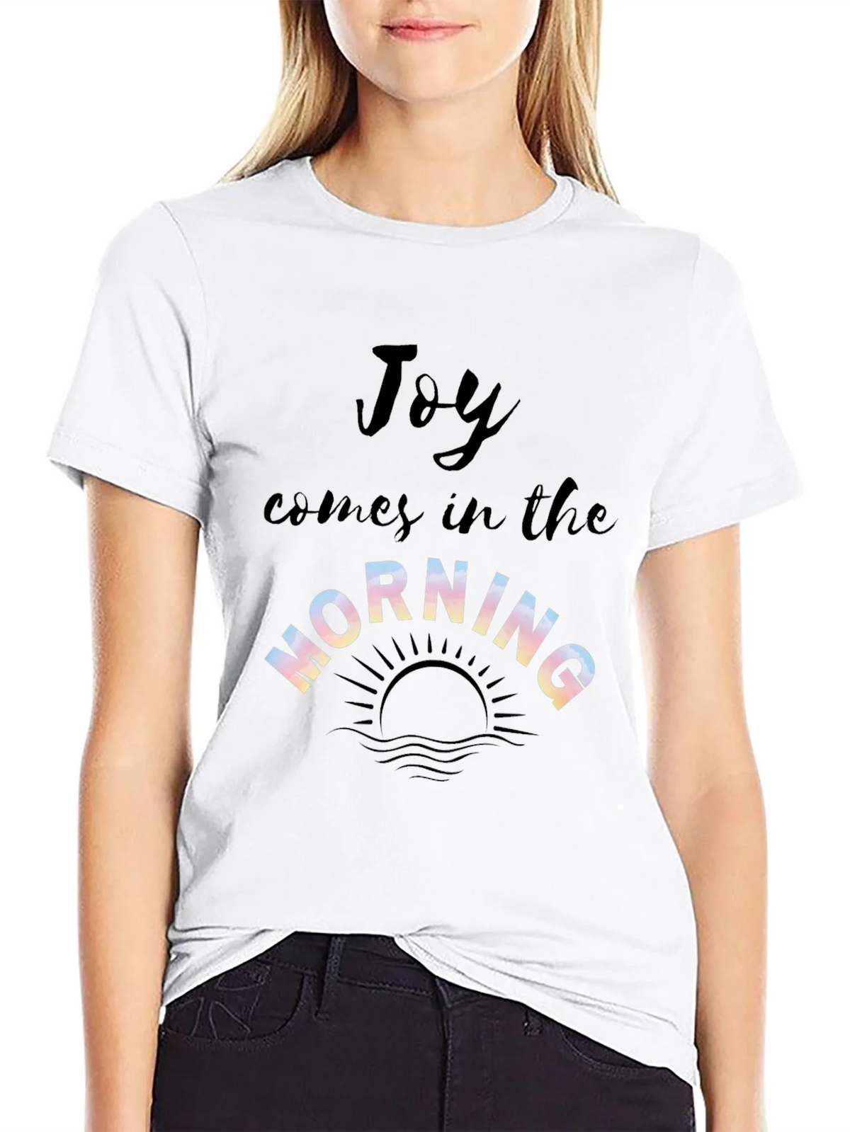 Joy Comes in the Morning Graphic T-Shirt product image 6