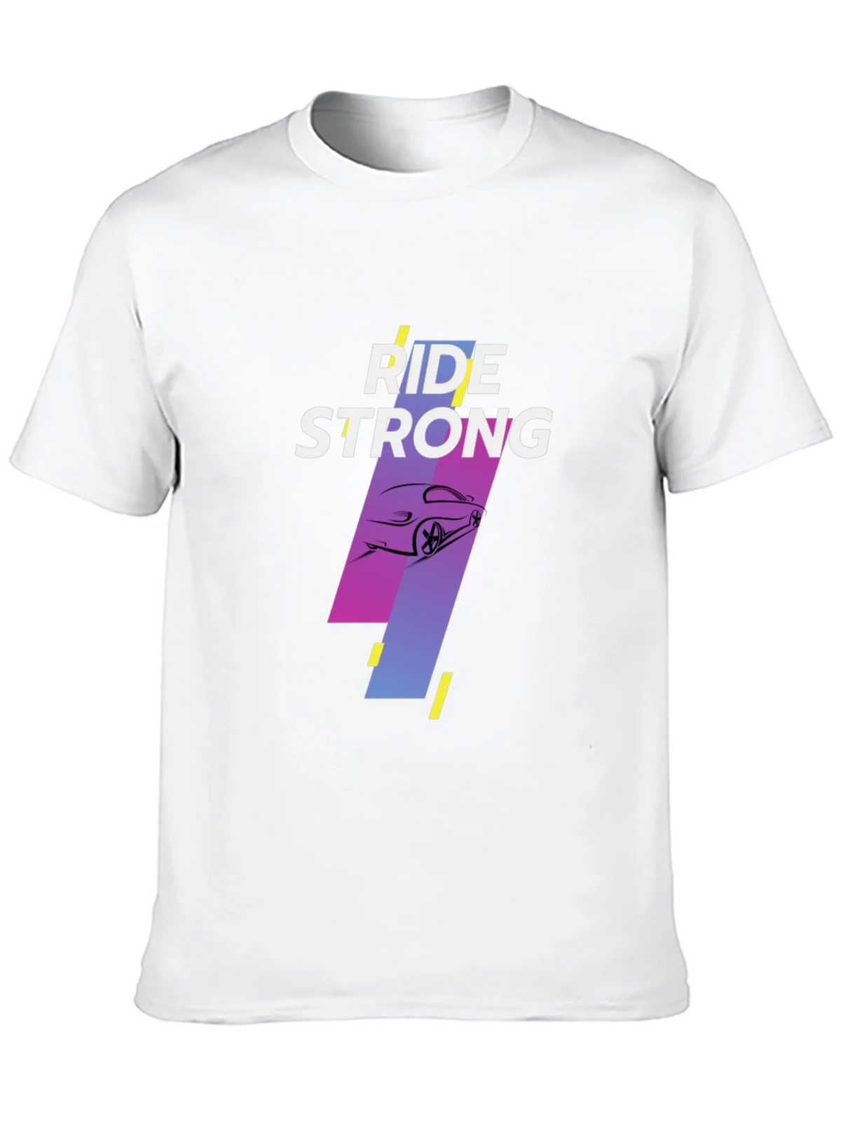 Ride Strong Graphic Tee - Black Cotton T-Shirt product image 8