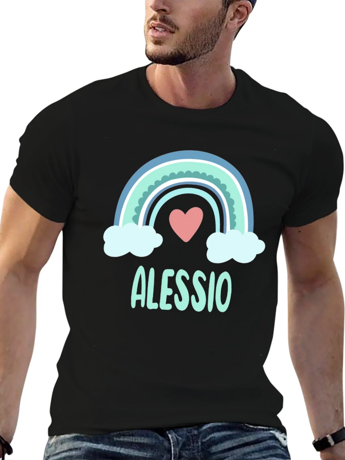 Alessio Rainbow Heart T-Shirt product image 6