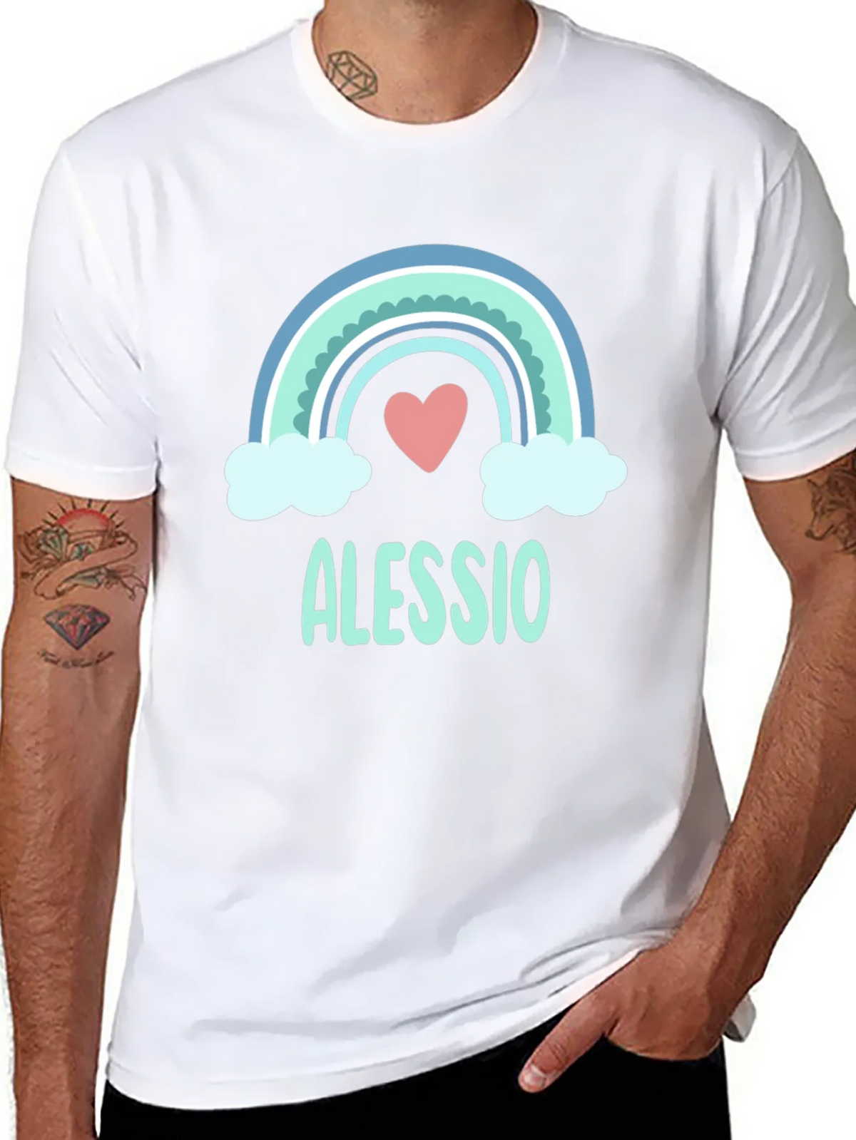 Alessio Rainbow Heart T-Shirt product image 7