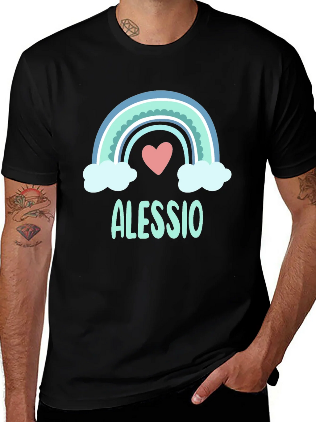 Alessio Rainbow Heart T-Shirt product image 1
