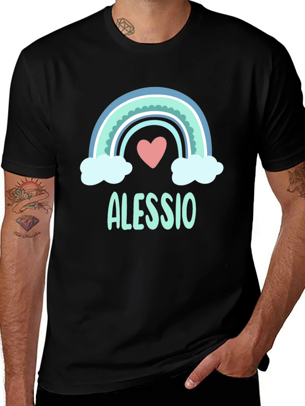 Alessio Rainbow Heart T-Shirt product image 1