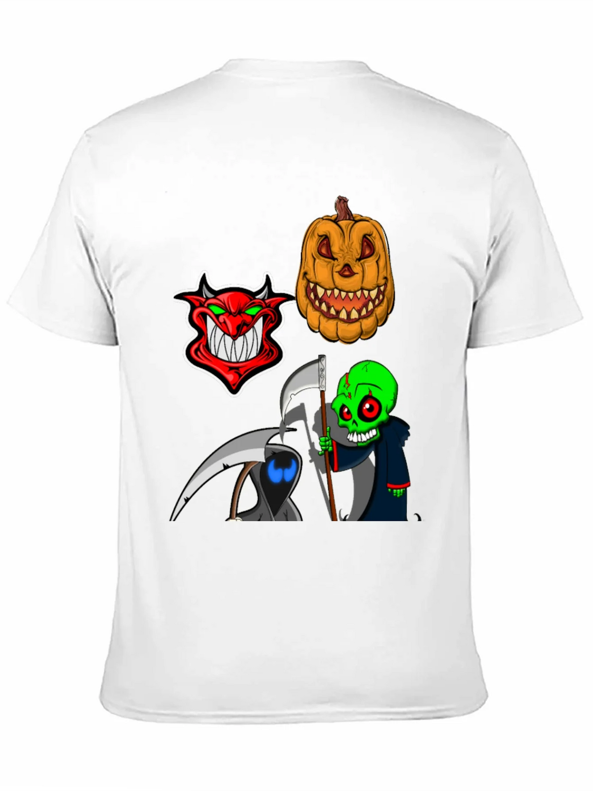 Halloween Themed Graphic Tee - Devil Pumpkin Reaper product image 10
