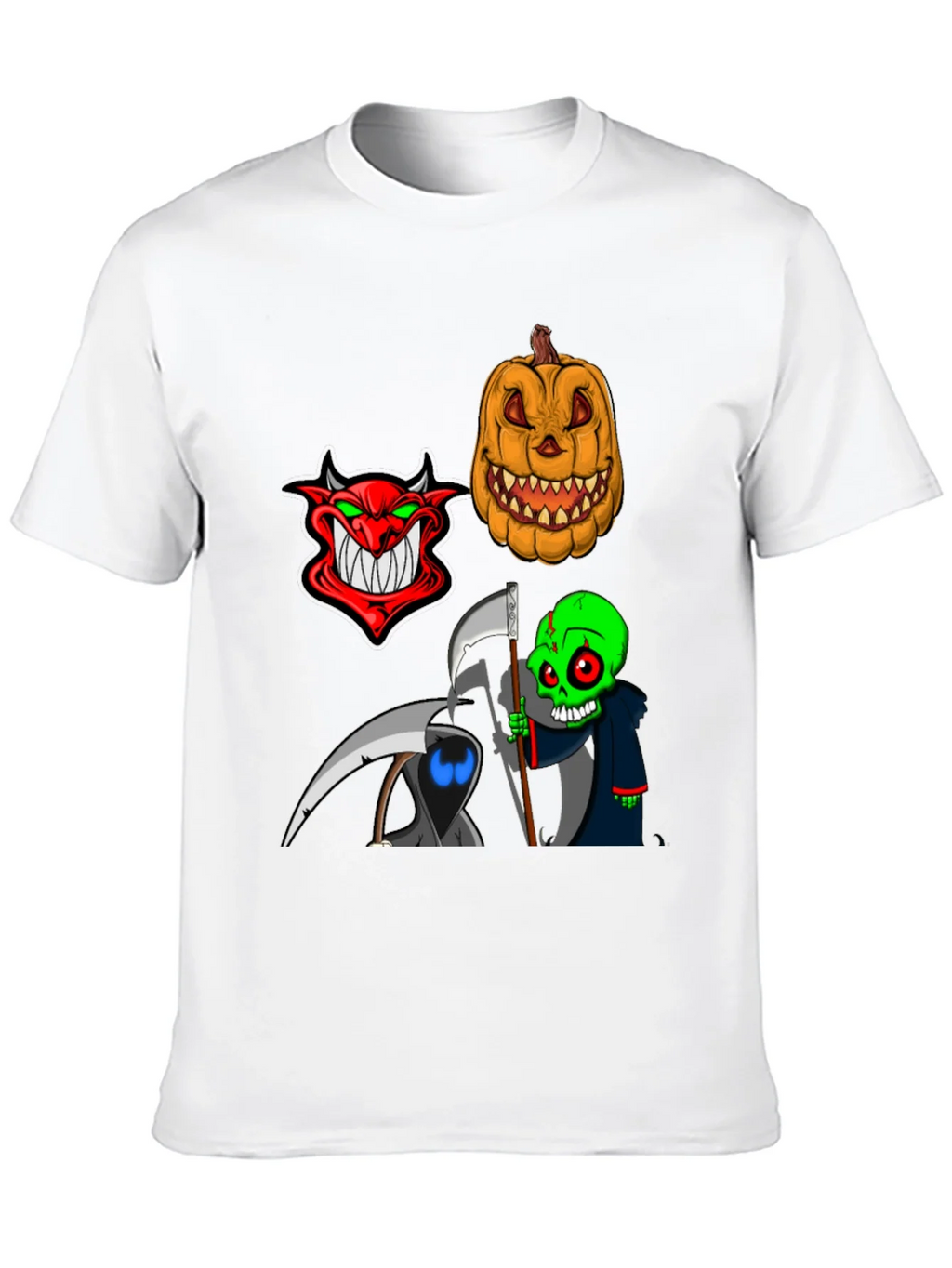 Halloween Themed Graphic Tee - Devil Pumpkin Reaper product image 9