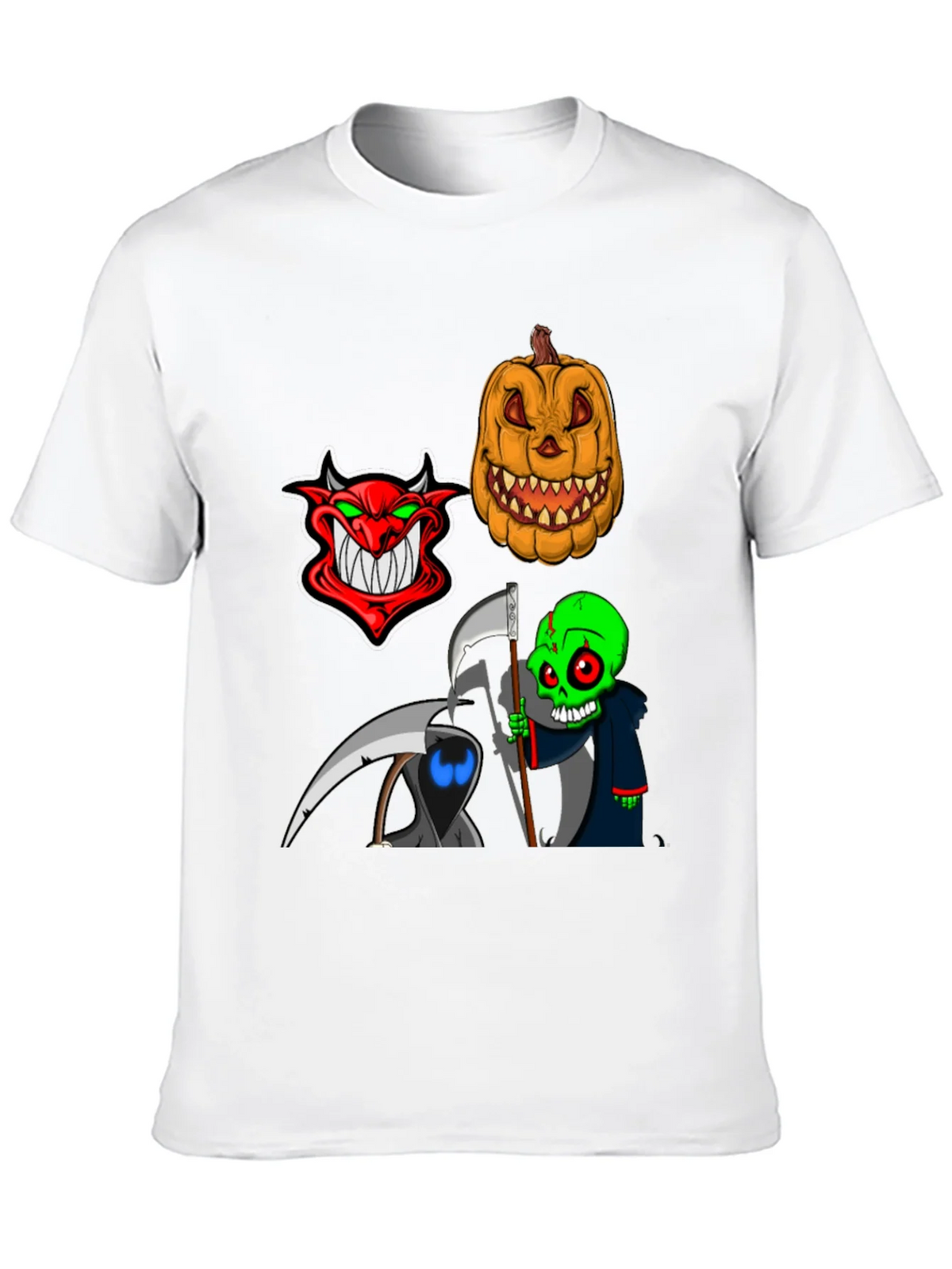 Halloween Themed Graphic Tee - Devil Pumpkin Reaper product image 9