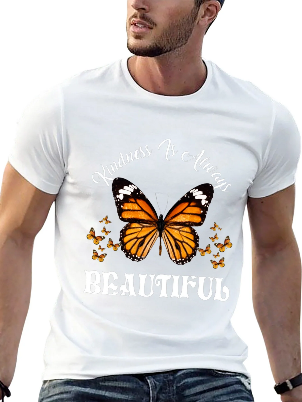 Kindness Is Always Beautiful Butterfly Graphic Tee product image 5