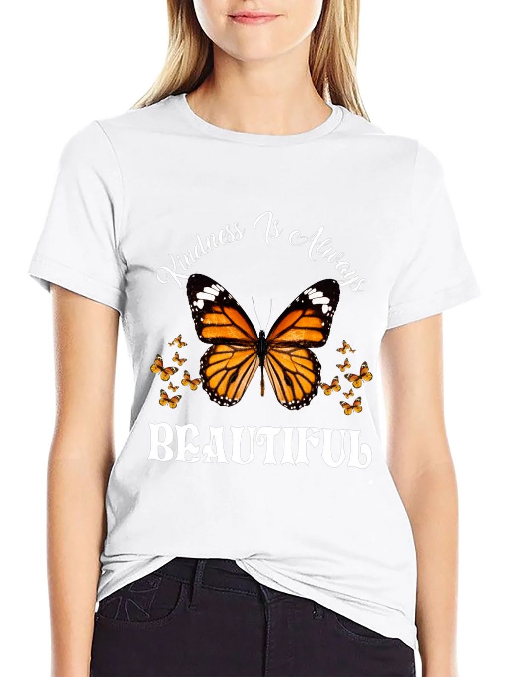 Kindness Is Always Beautiful Butterfly Graphic Tee product image 4