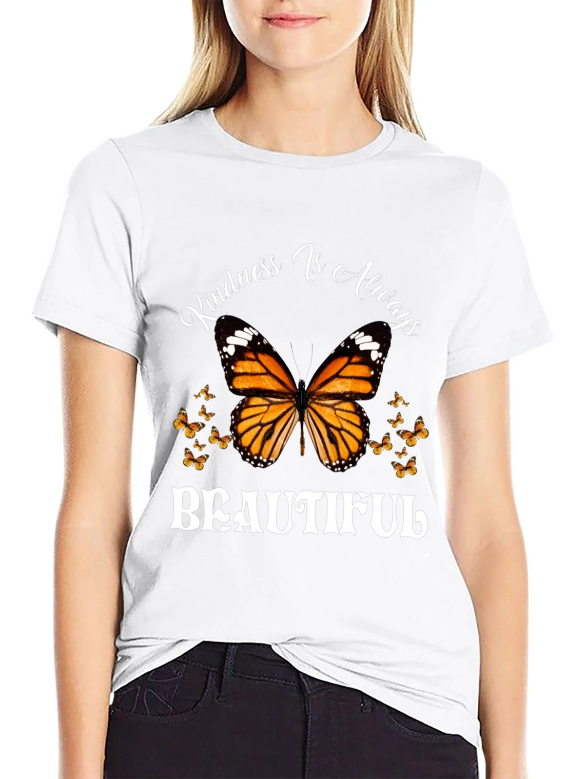 Kindness Is Always Beautiful Butterfly Graphic Tee product image 4