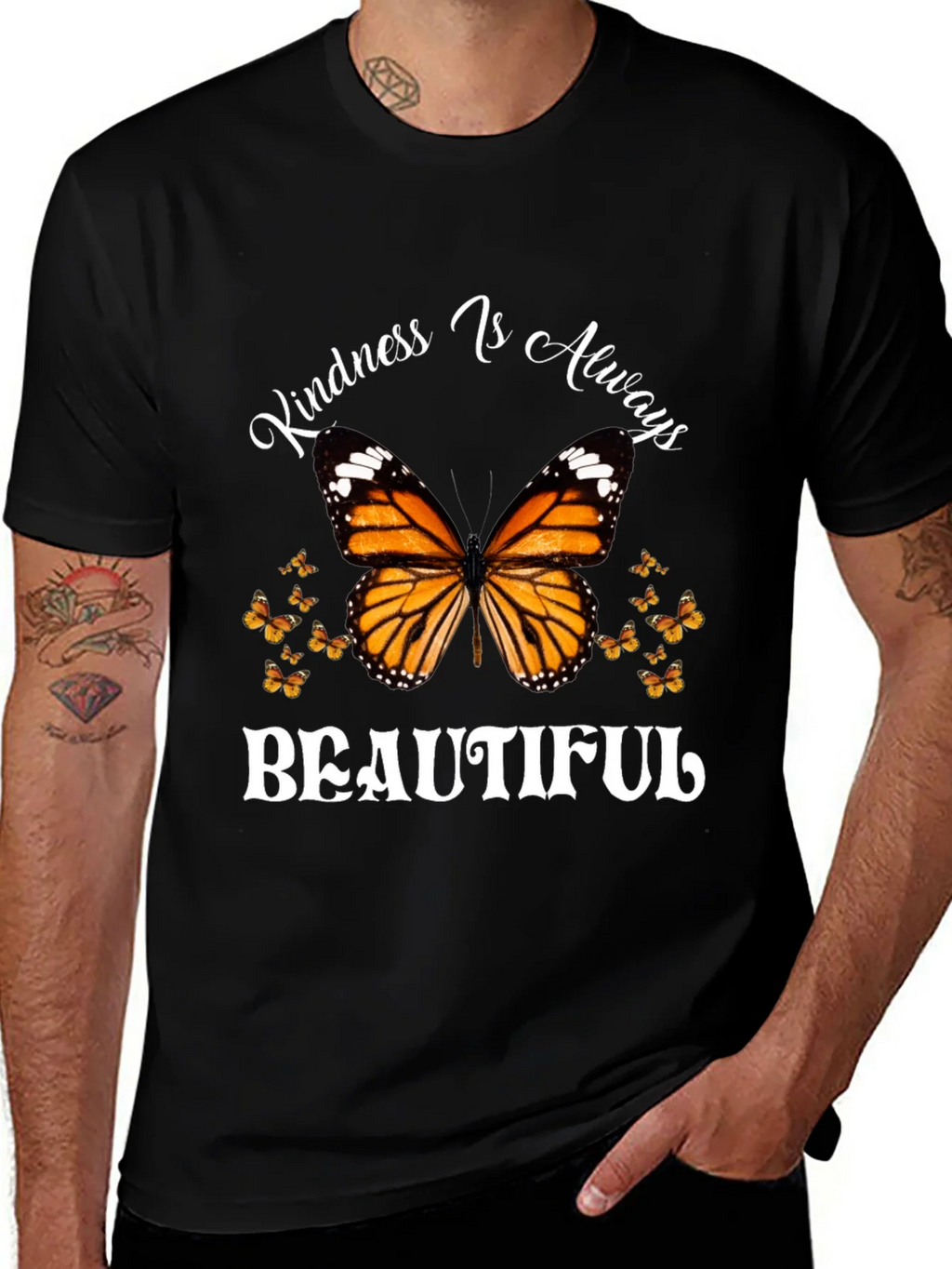 Kindness Is Always Beautiful Butterfly Graphic Tee product image 1