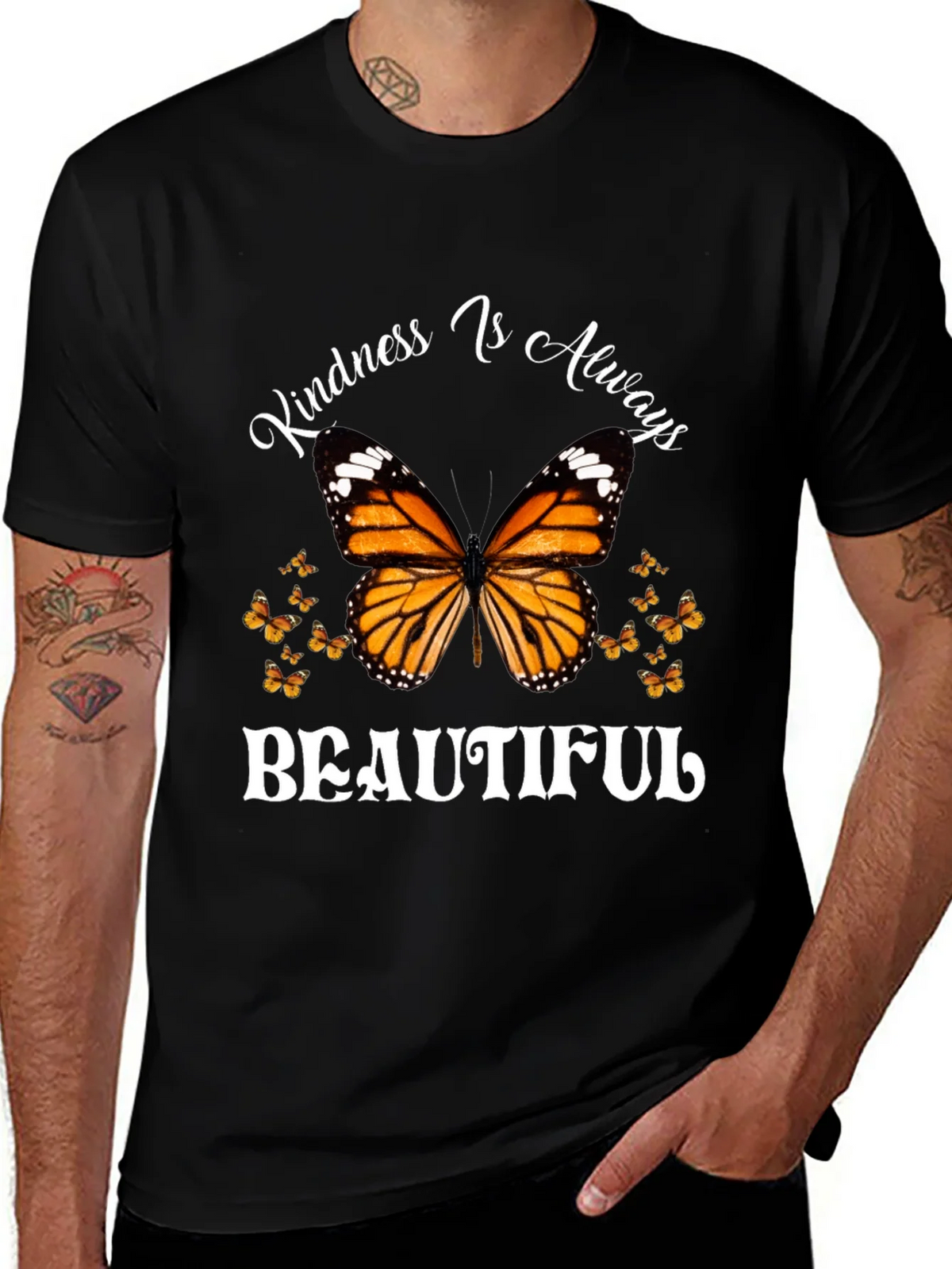 Kindness Is Always Beautiful Butterfly Graphic Tee product image 1