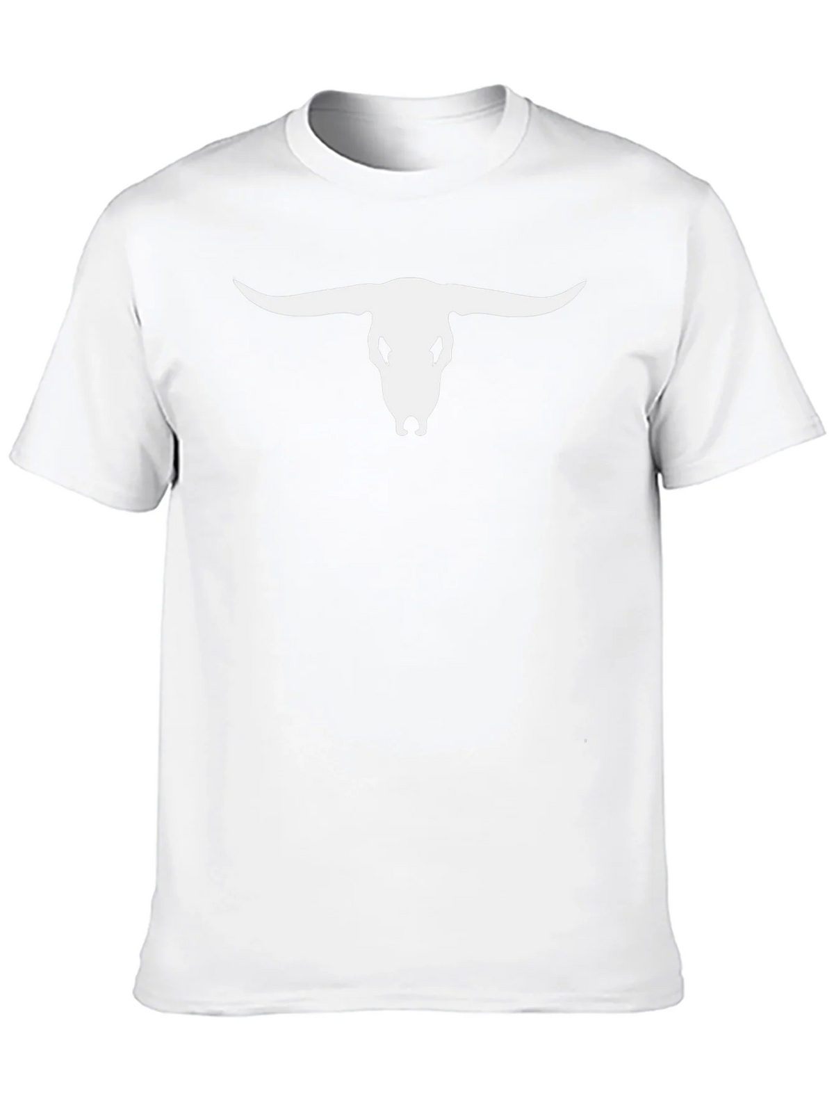 Bull Skull Graphic Tee - Black Casual T-Shirt product image 8