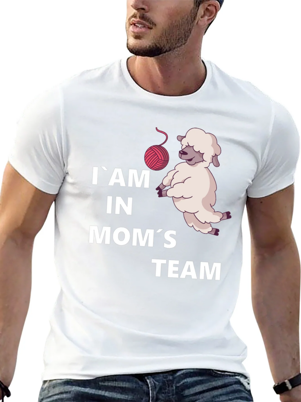 Im in Moms Team Sheep T-Shirt product image 12
