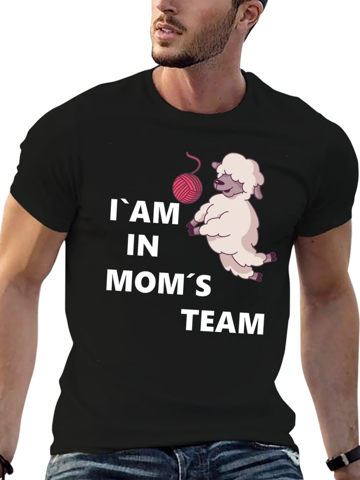 Im in Moms Team Sheep T-Shirt product image 6