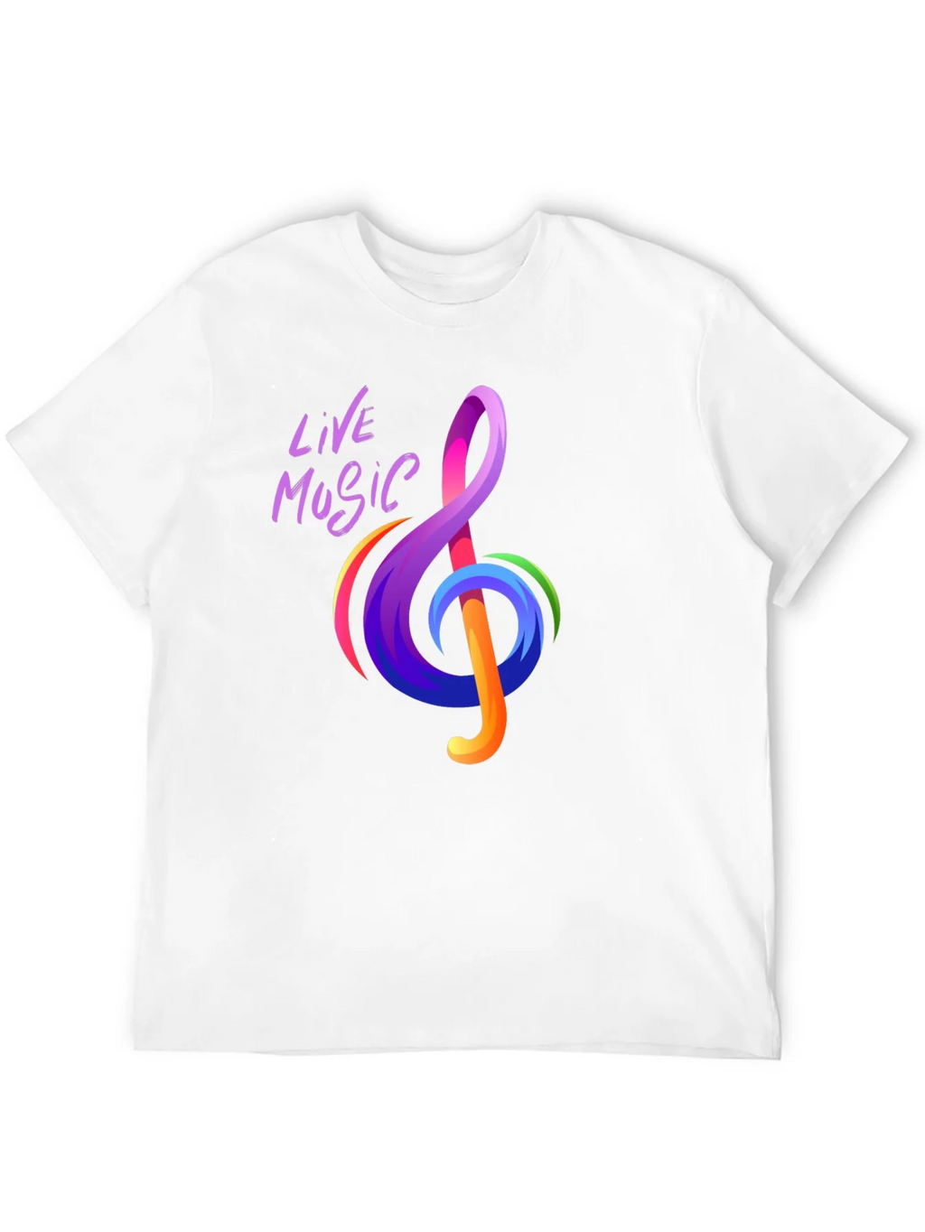 Live Music Treble Clef Graphic Tee - Vibrant Design product image 11