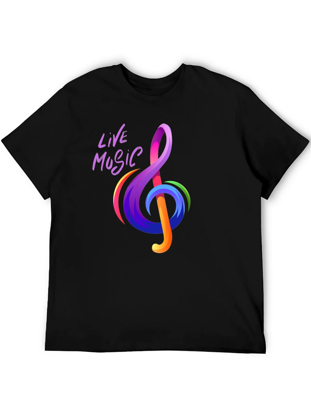 Live Music Treble Clef Graphic Tee - Vibrant Design product image 5