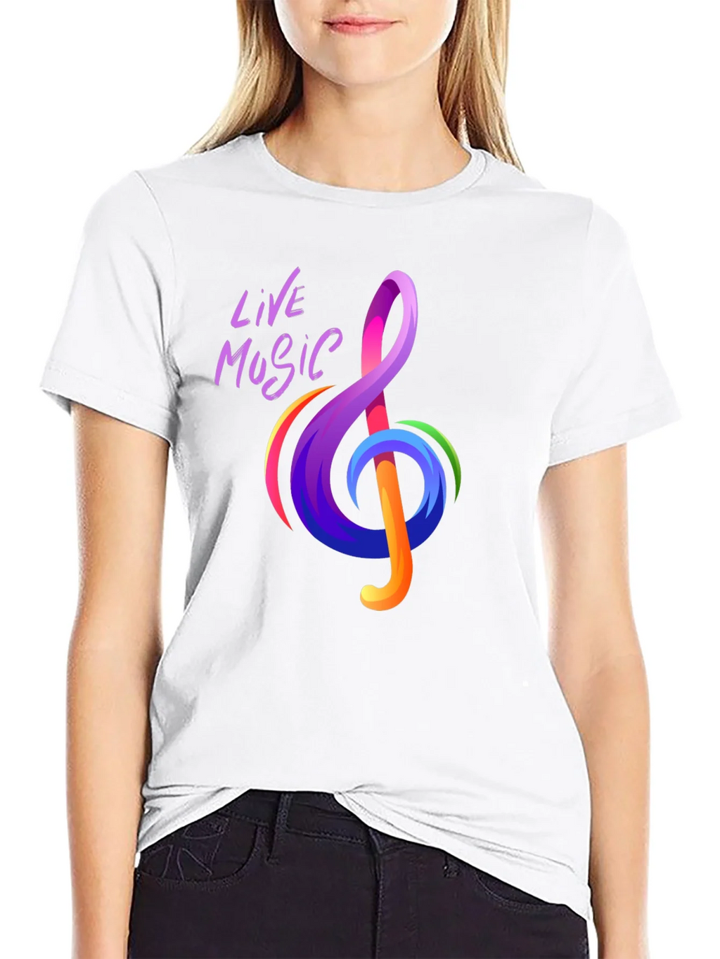 Live Music Treble Clef Graphic Tee - Vibrant Design product image 8