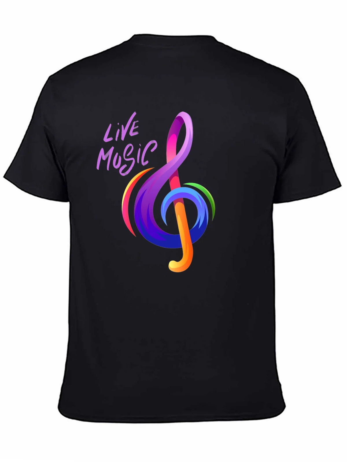 Live Music Treble Clef Graphic Tee - Vibrant Design product image 4