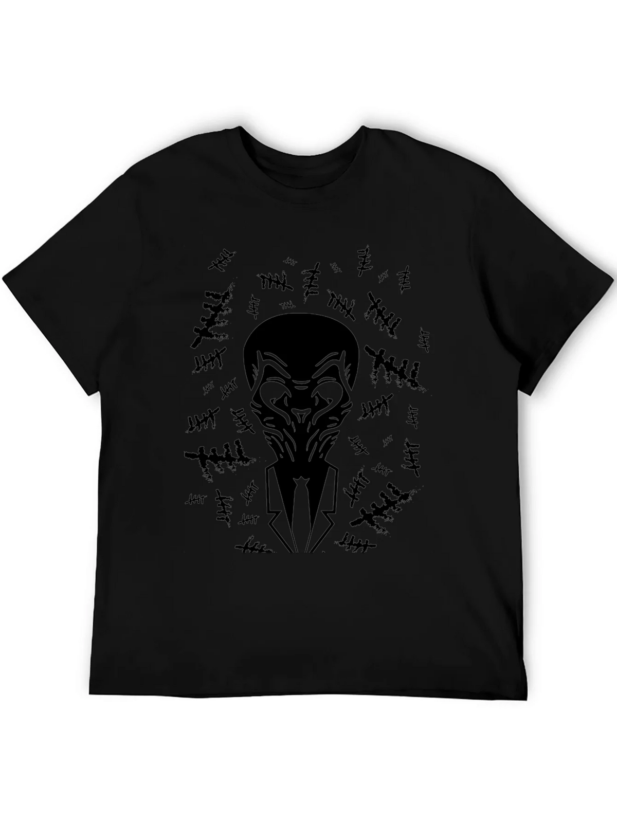 Black T-Shirt with Abstract Figure product image 5