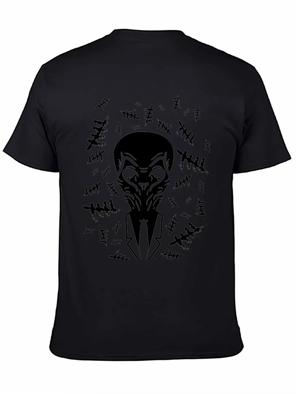 Black T-Shirt with Abstract Figure product image 4