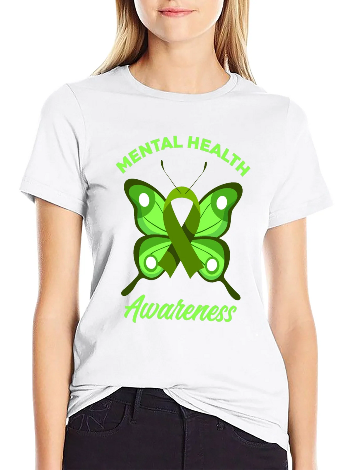 Mental Health Awareness Butterfly Graphic Tee product image 8