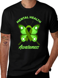 Mental Health Awareness Butterfly Graphic Tee product image 1