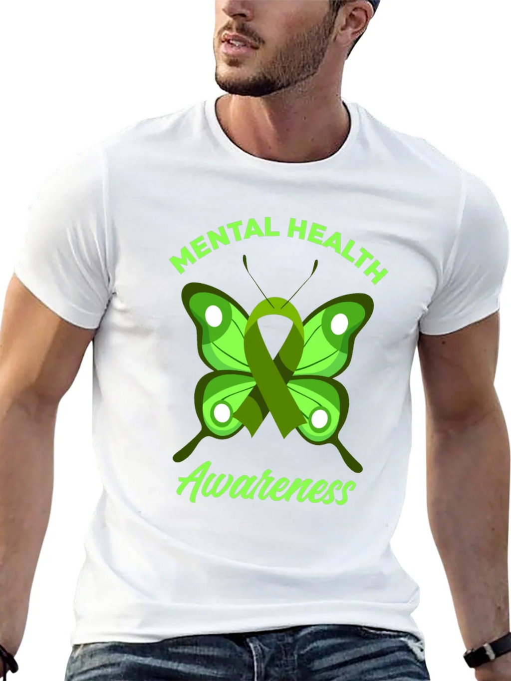 Mental Health Awareness Butterfly Graphic Tee product image 12