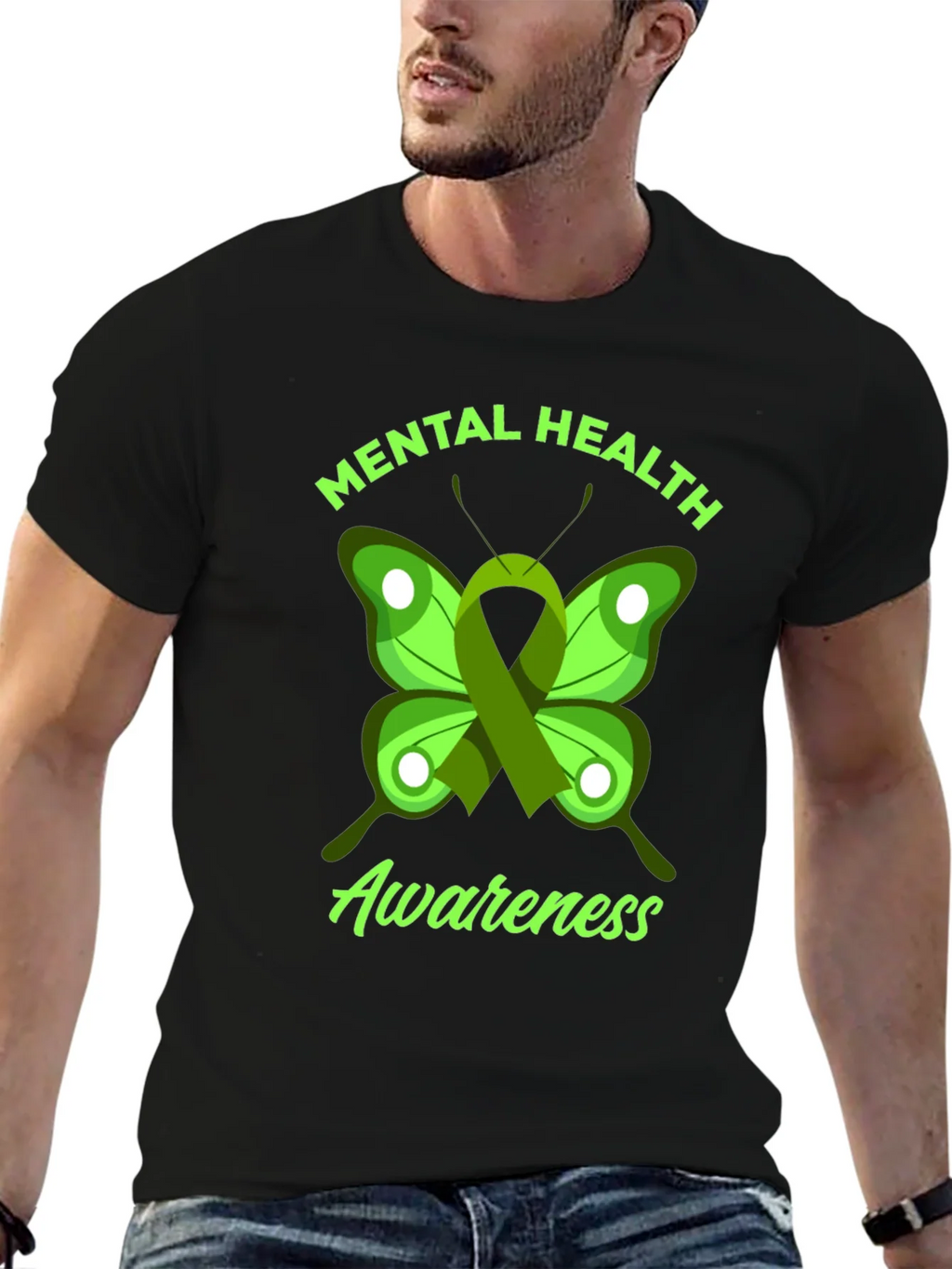 Mental Health Awareness Butterfly Graphic Tee product image 6
