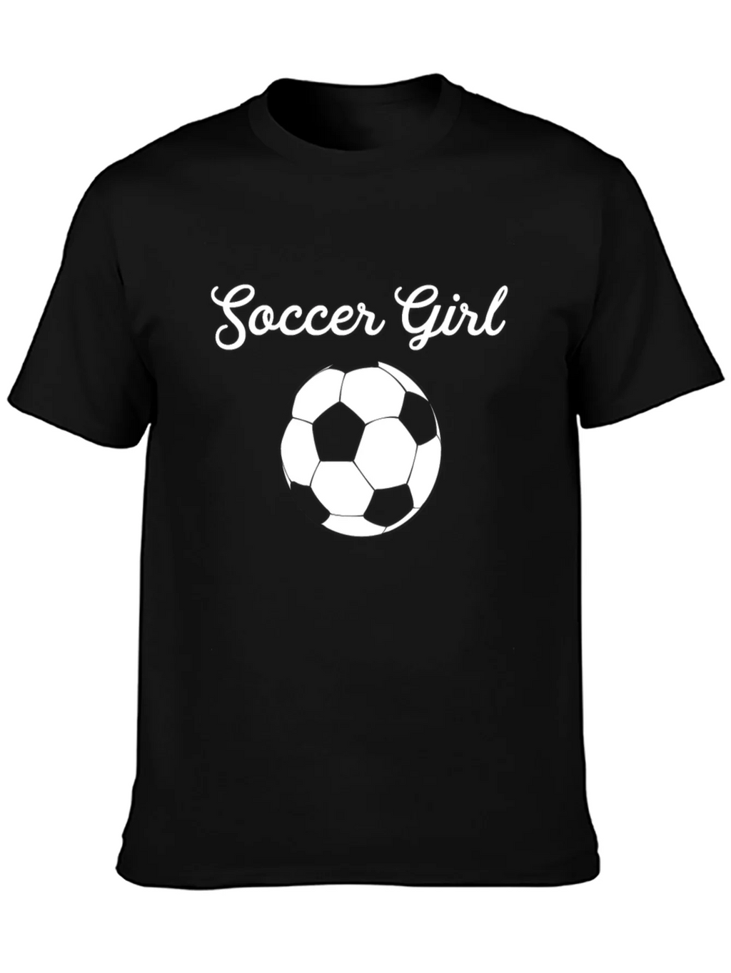 Soccer Girl T-Shirt - Black Graphic Tee product image 3