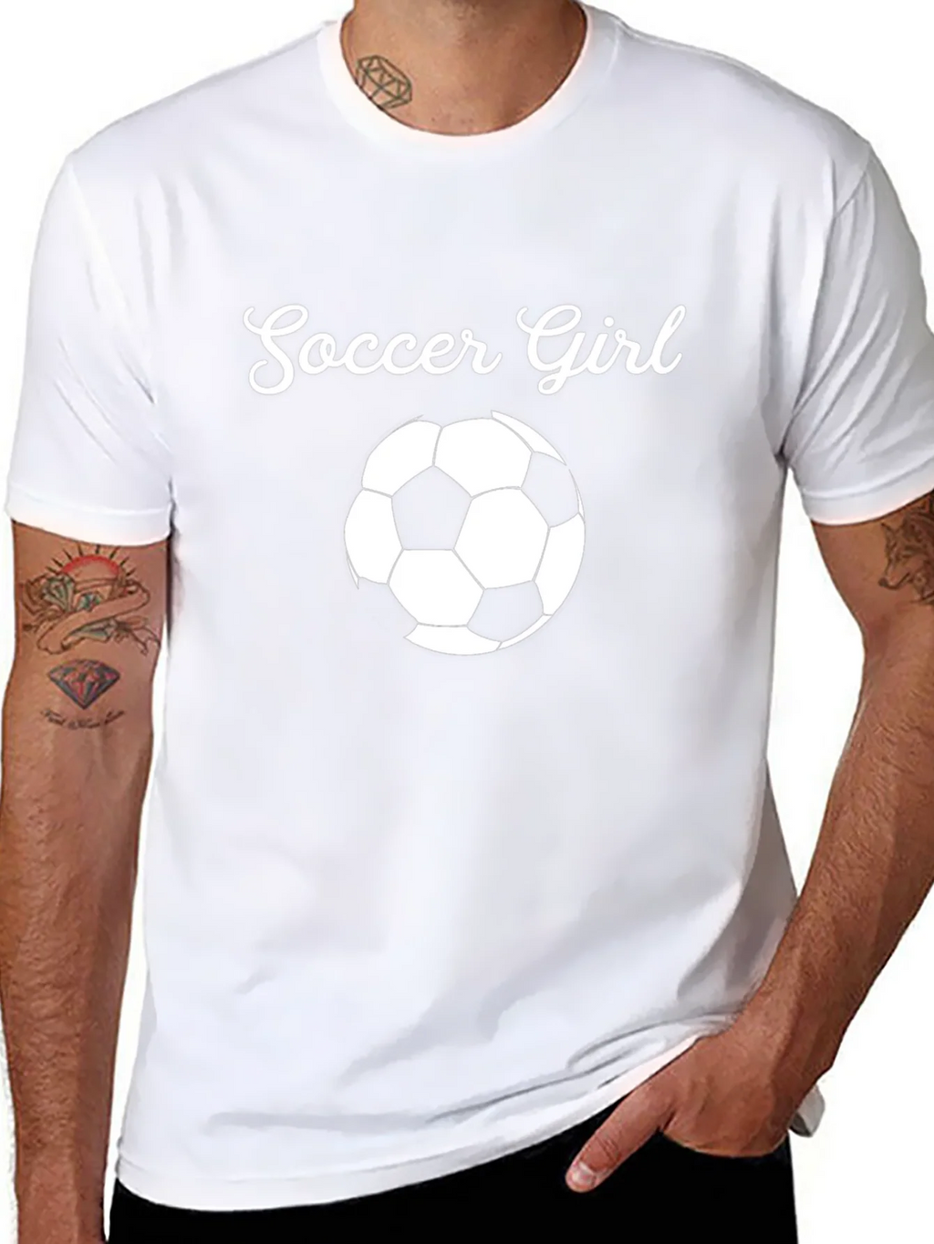 Soccer Girl T-Shirt - Black Graphic Tee product image 7