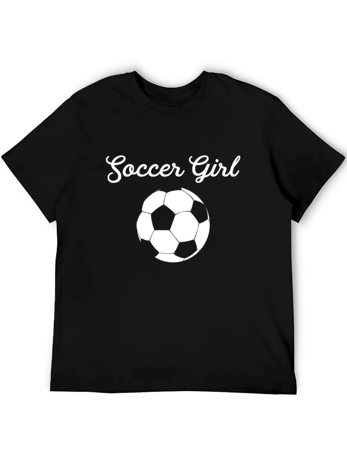 Soccer Girl T-Shirt - Black Graphic Tee product image 5