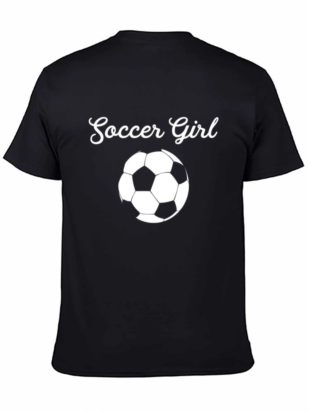 Soccer Girl T-Shirt - Black Graphic Tee product image 4