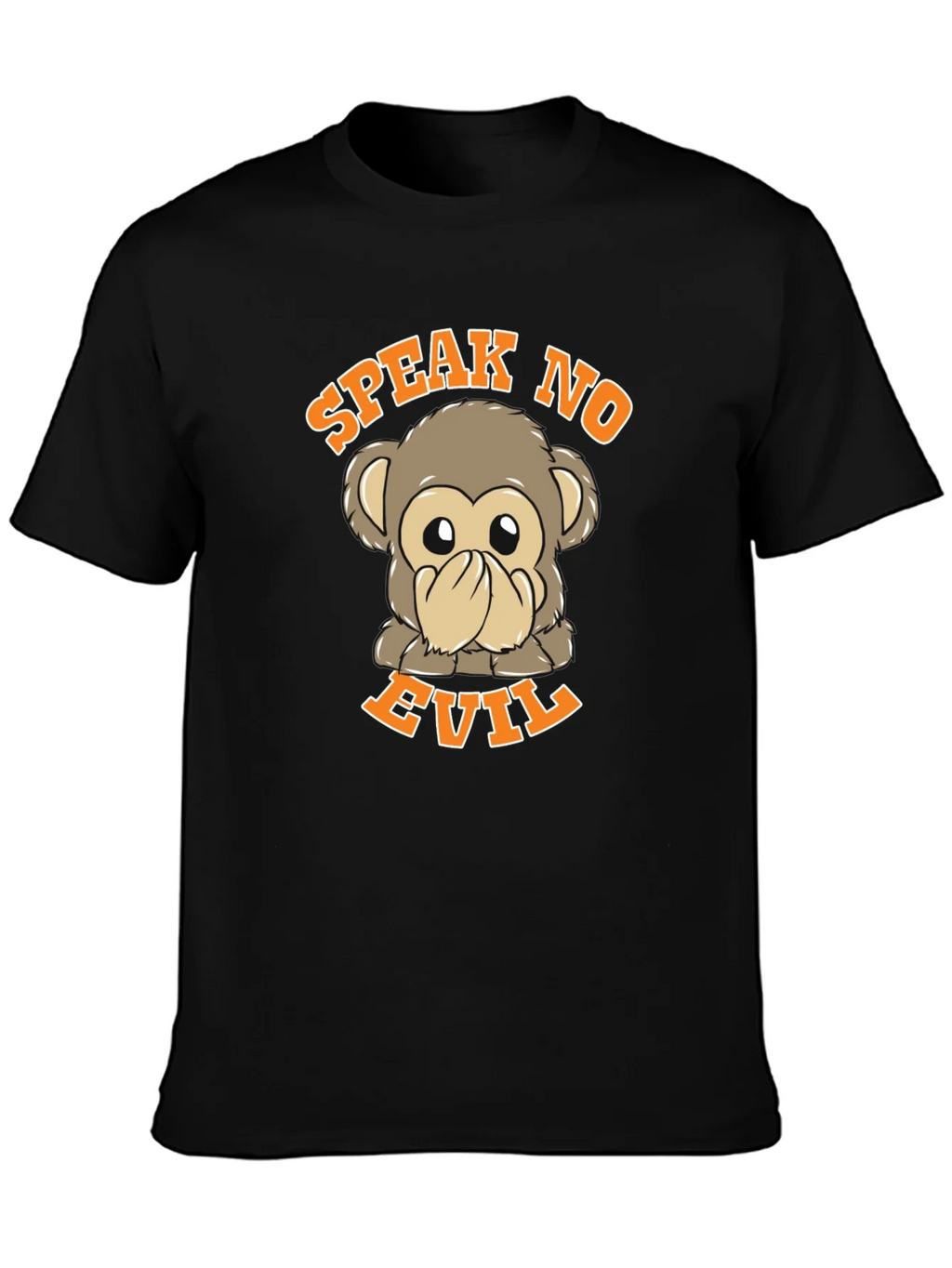 Speak No Evil Monkey Graphic T-Shirt product image 3