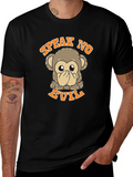 Speak No Evil Monkey Graphic T-Shirt product image 1