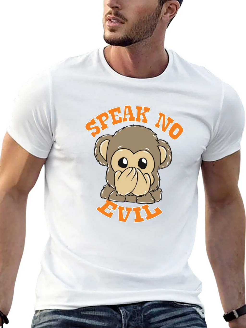 Speak No Evil Monkey Graphic T-Shirt product image 12