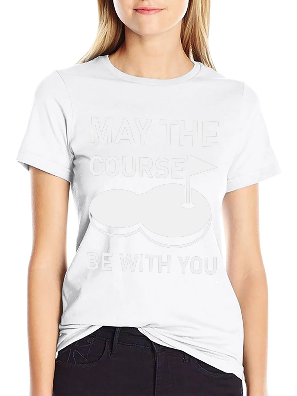 May the Course Be With You T-Shirt - Golf Humor product image 8