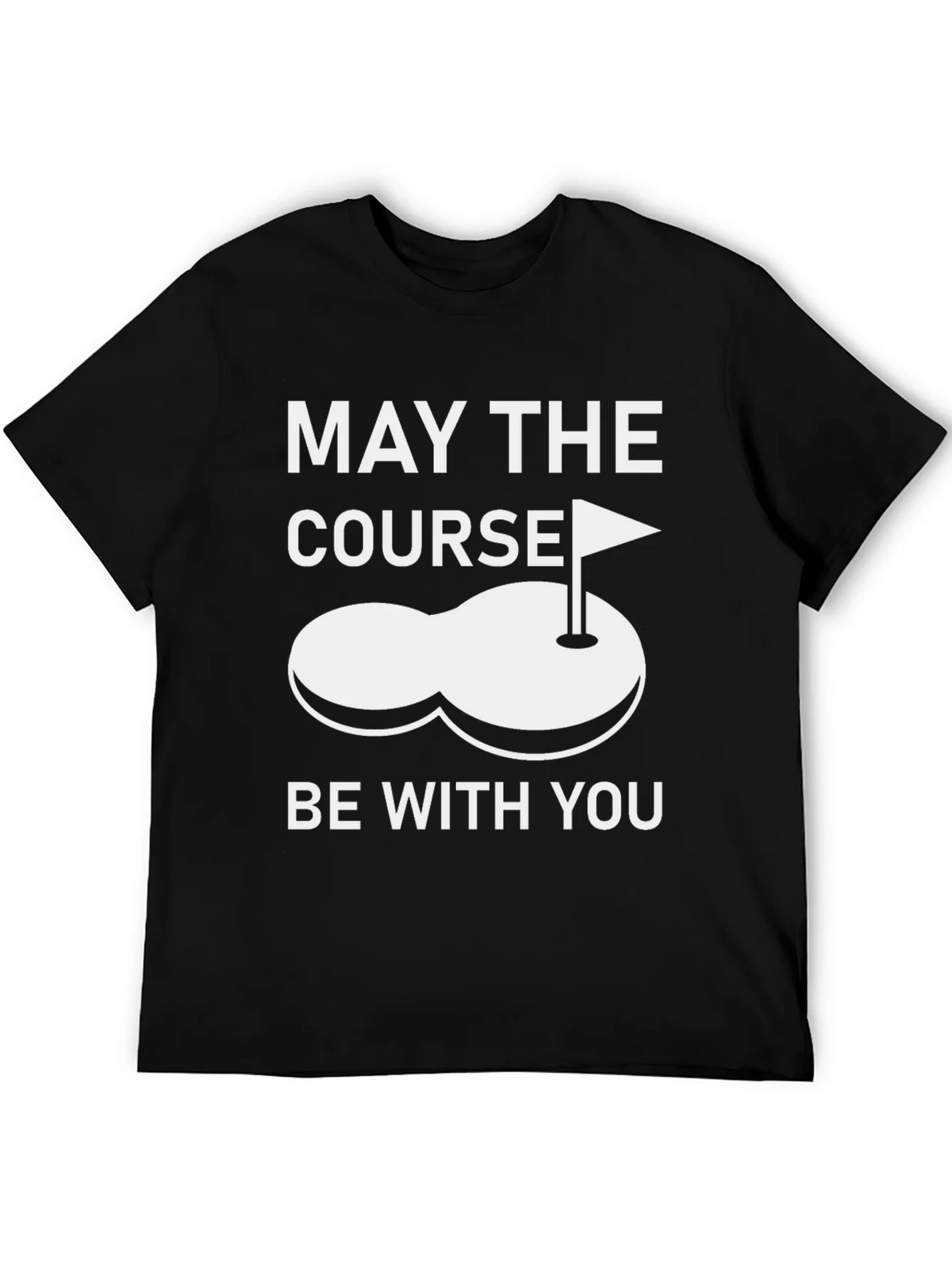 May the Course Be With You T-Shirt - Golf Humor product image 5
