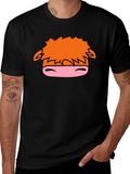 Cartoon Horse Graphic Black T-Shirt product image 1