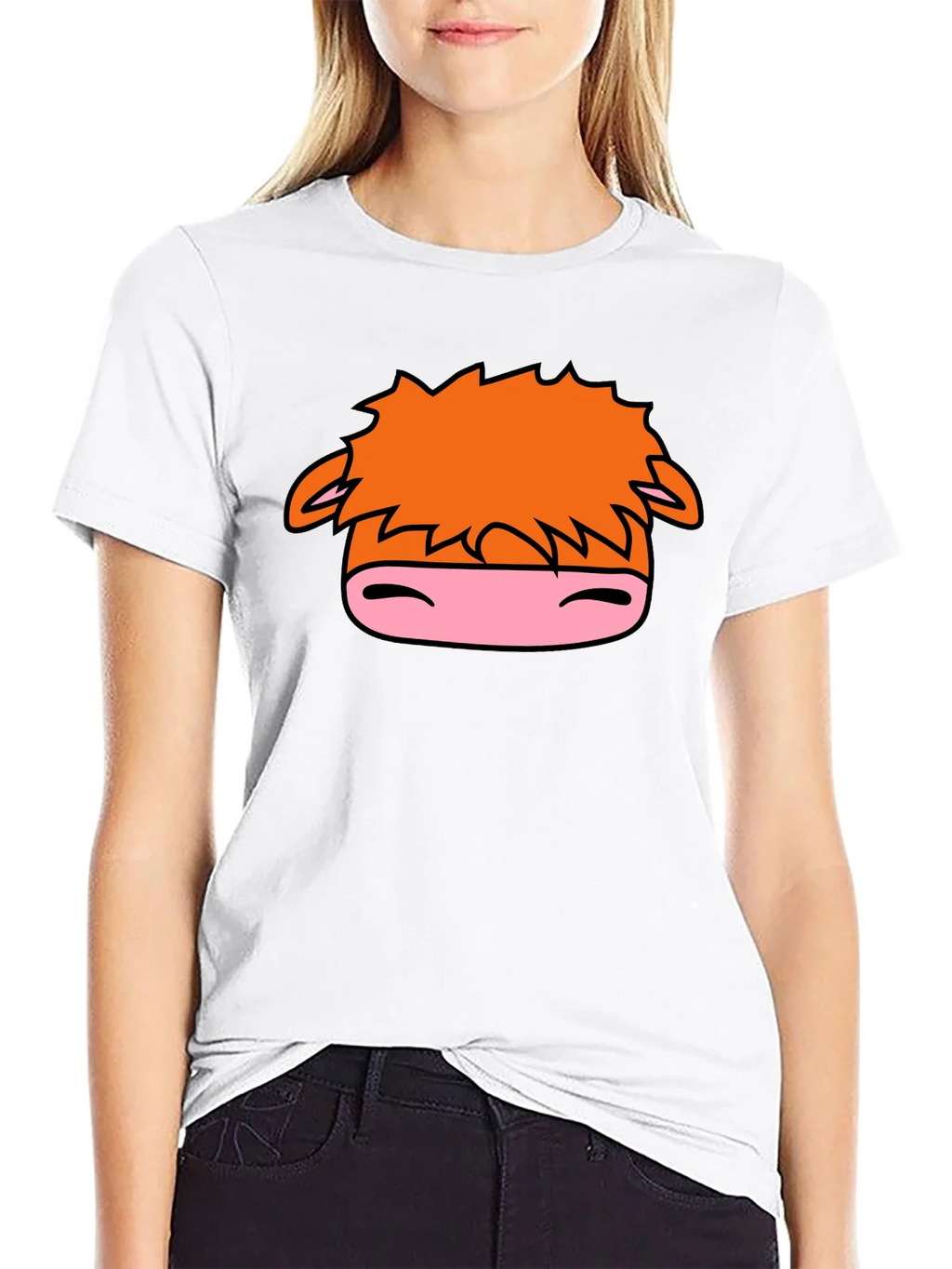 Cartoon Horse Graphic Black T-Shirt product image 8