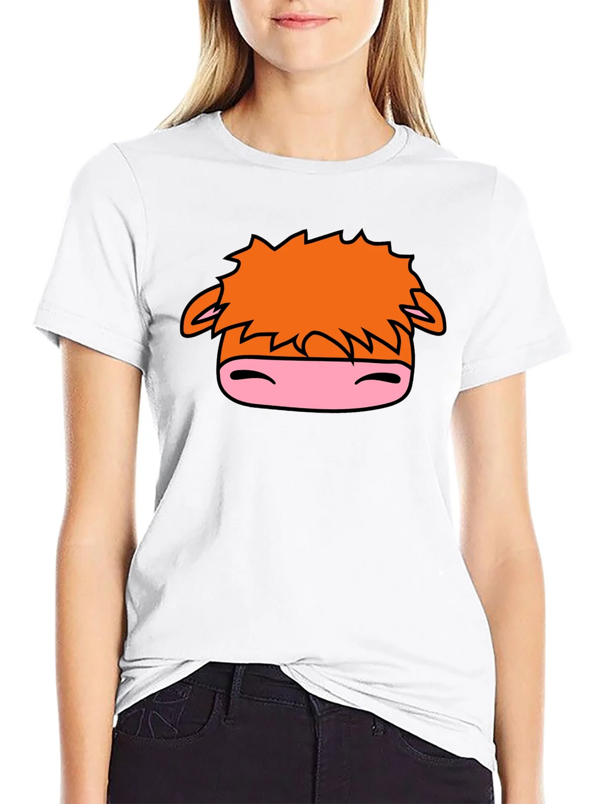 Cartoon Horse Graphic Black T-Shirt product image 8