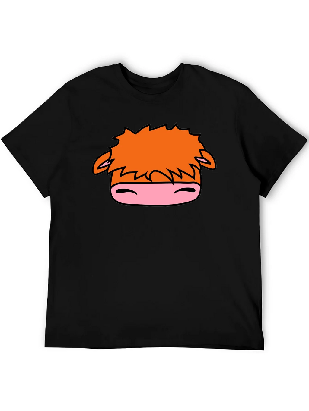 Cartoon Horse Graphic Black T-Shirt product image 5