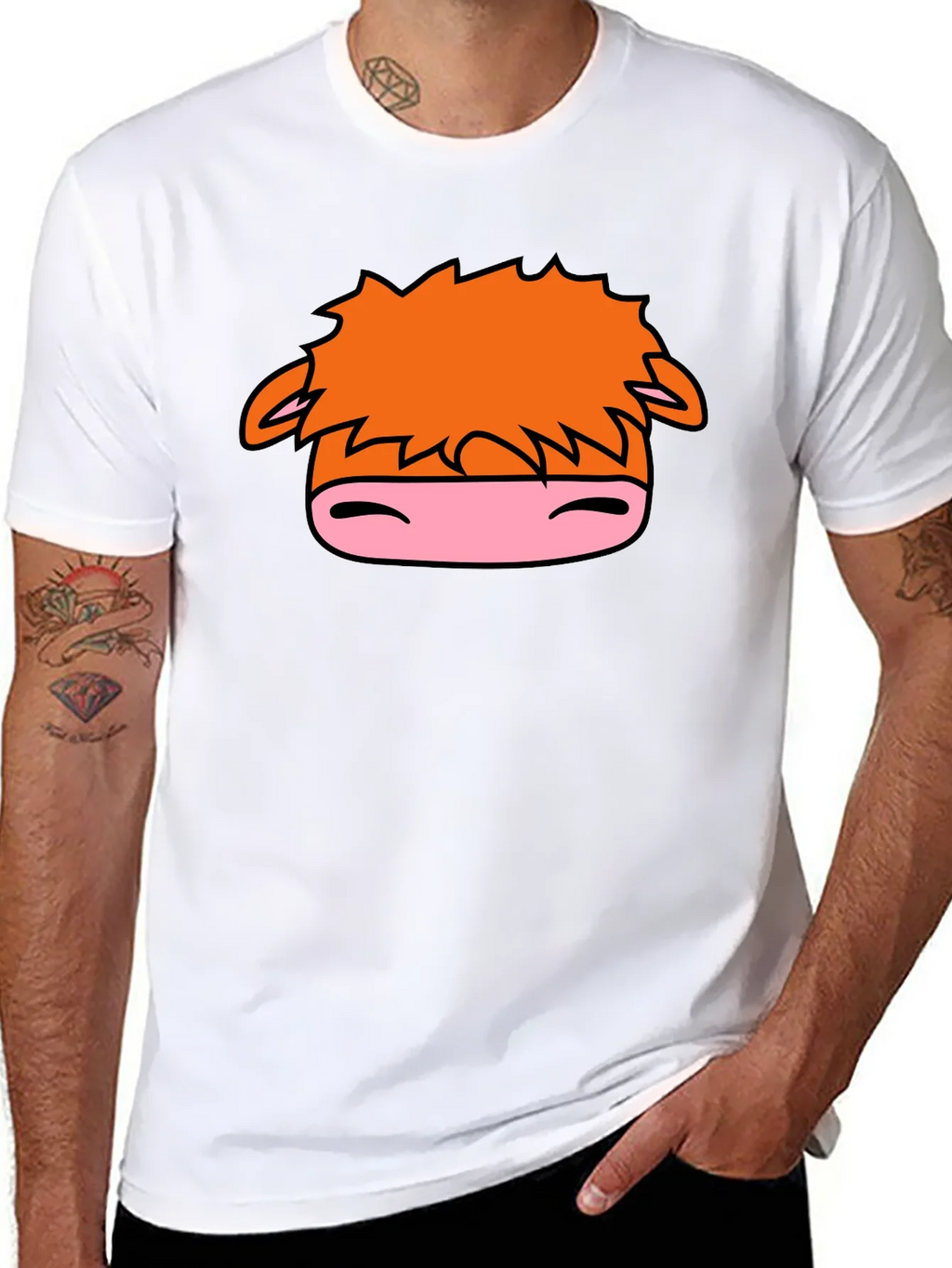 Cartoon Horse Graphic Black T-Shirt product image 7