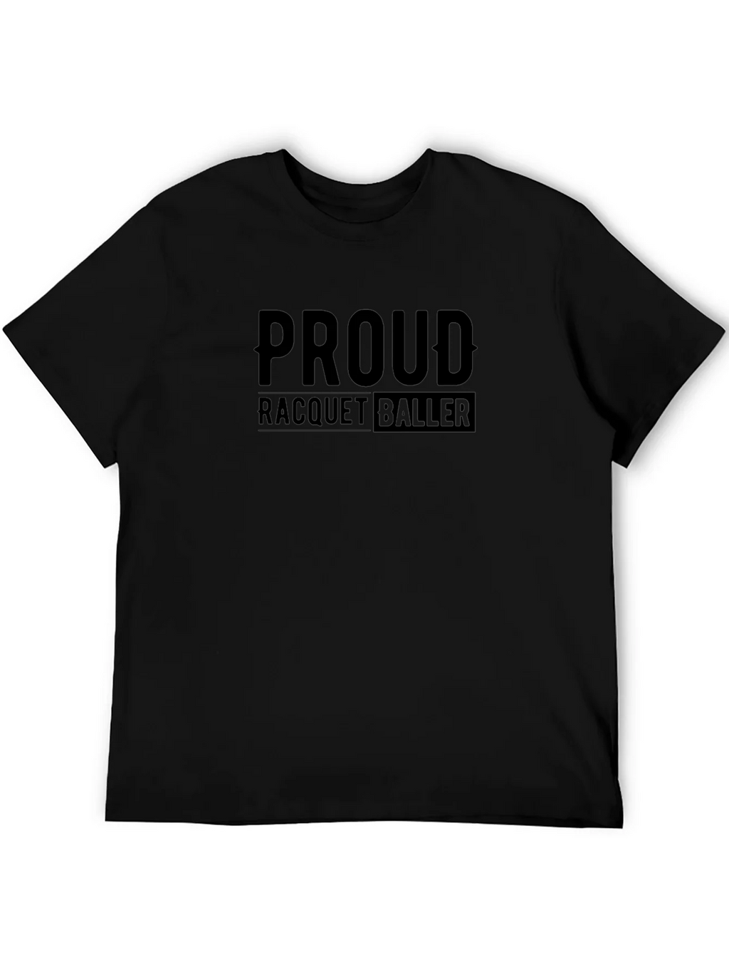 Proud Racquetballer Black T-Shirt product image 5