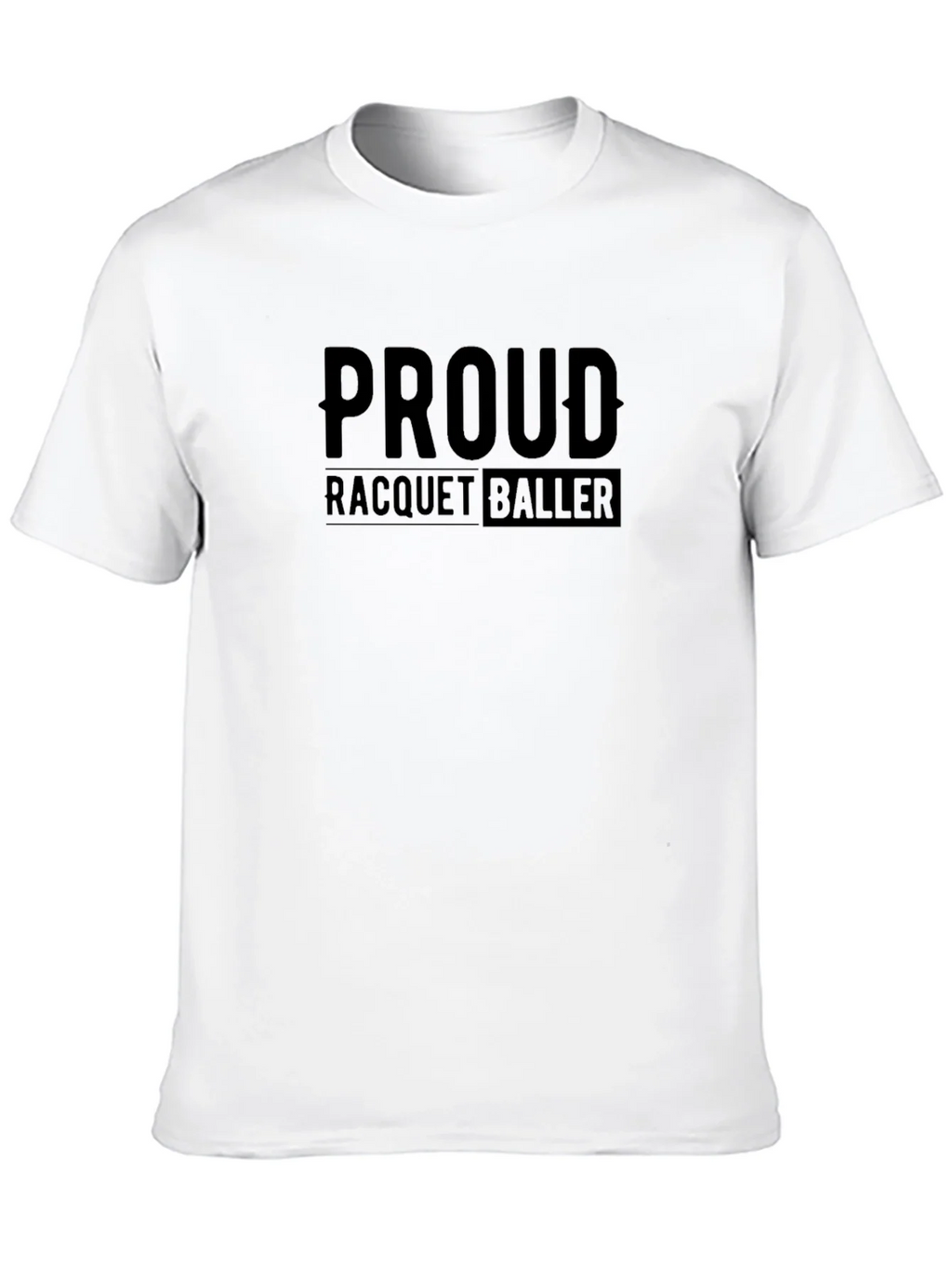 Proud Racquetballer Black T-Shirt product image 9