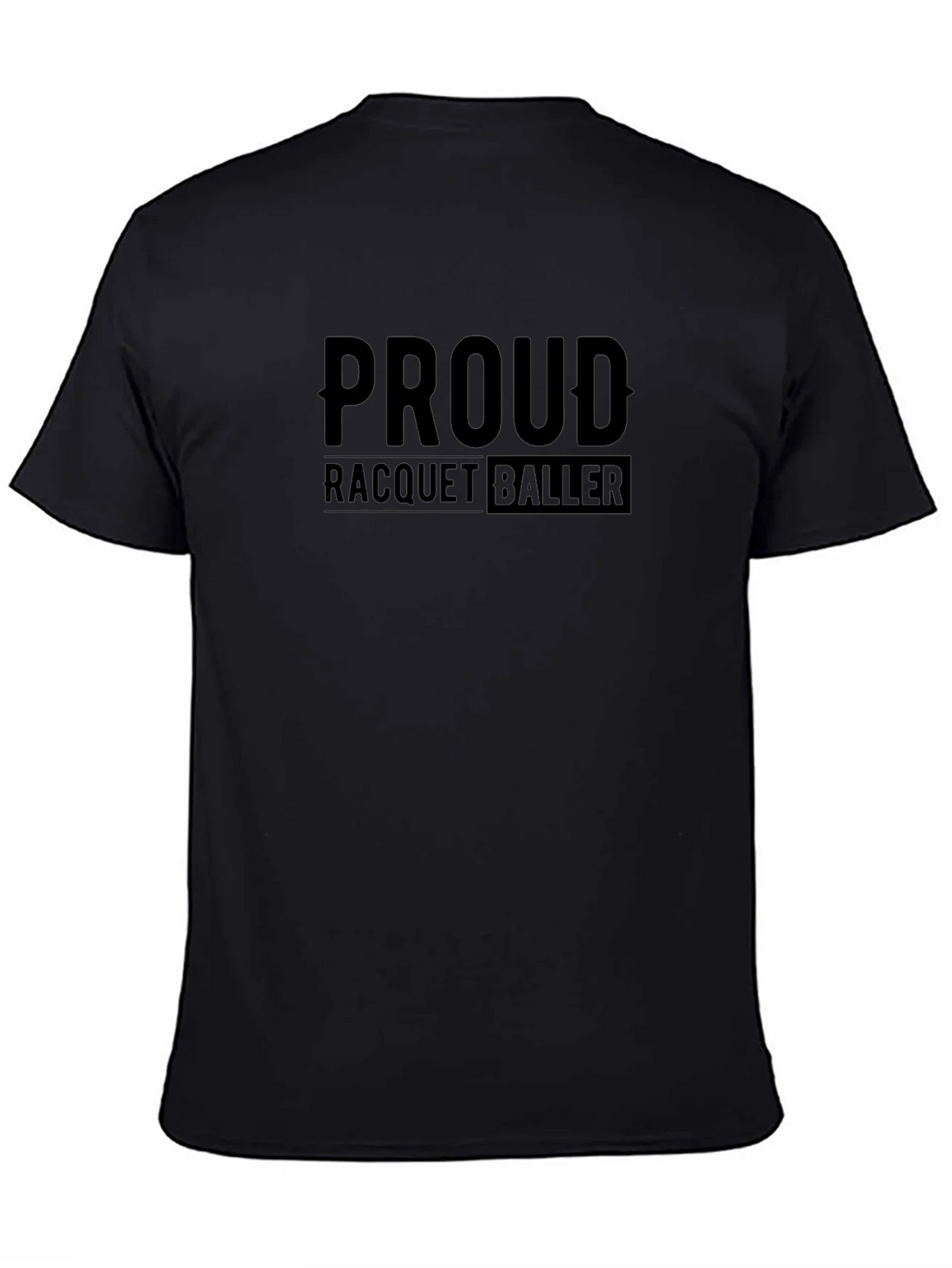 Proud Racquetballer Black T-Shirt product image 4