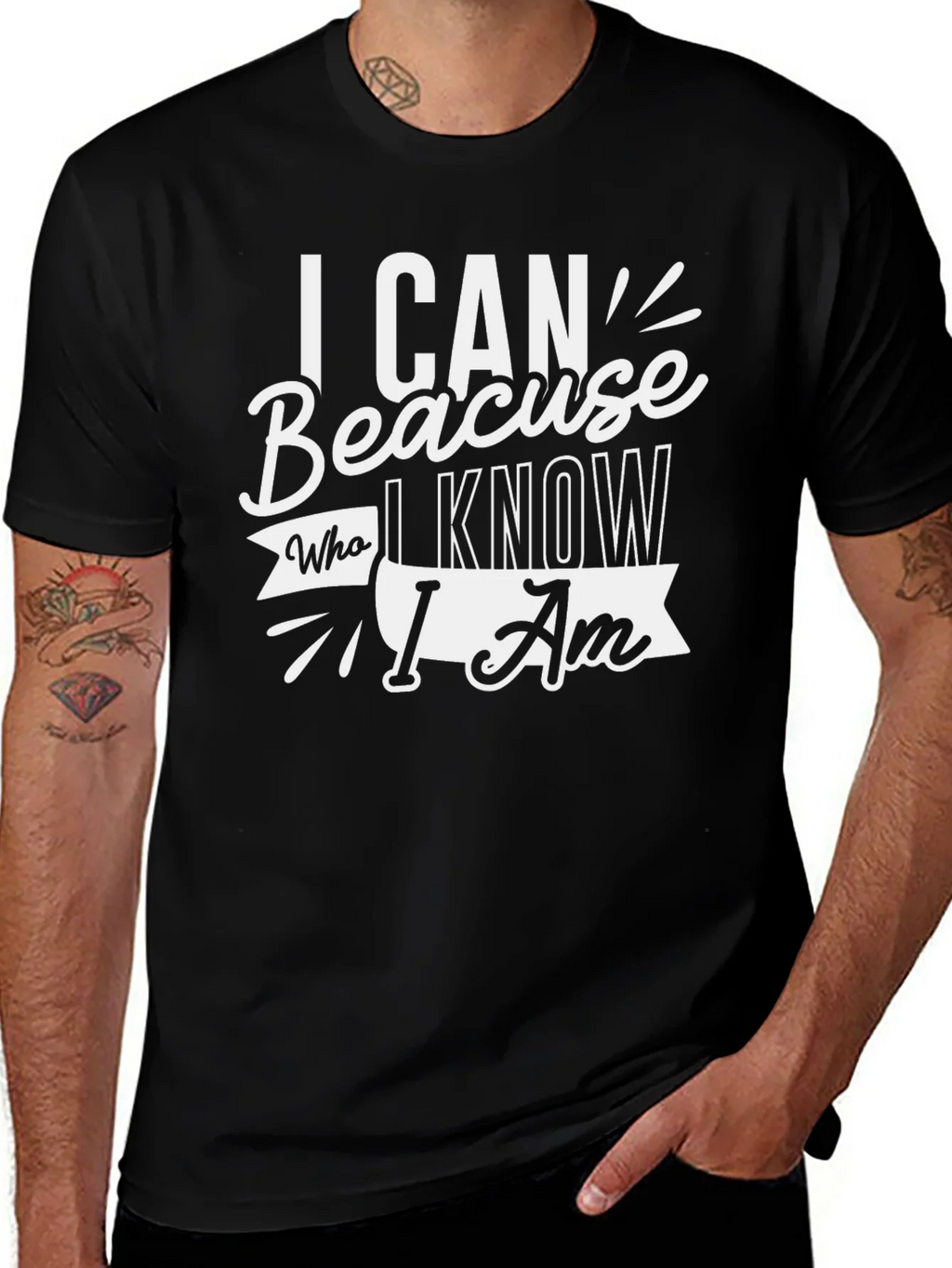 Motivational I Can Because T-Shirt product image 1