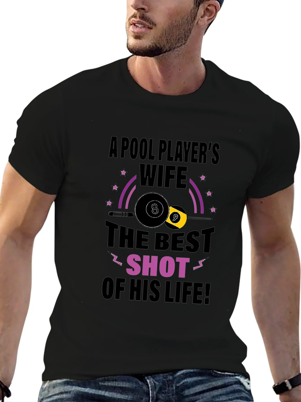 Pool Players Wife T-Shirt - Best Shot Design product image 6