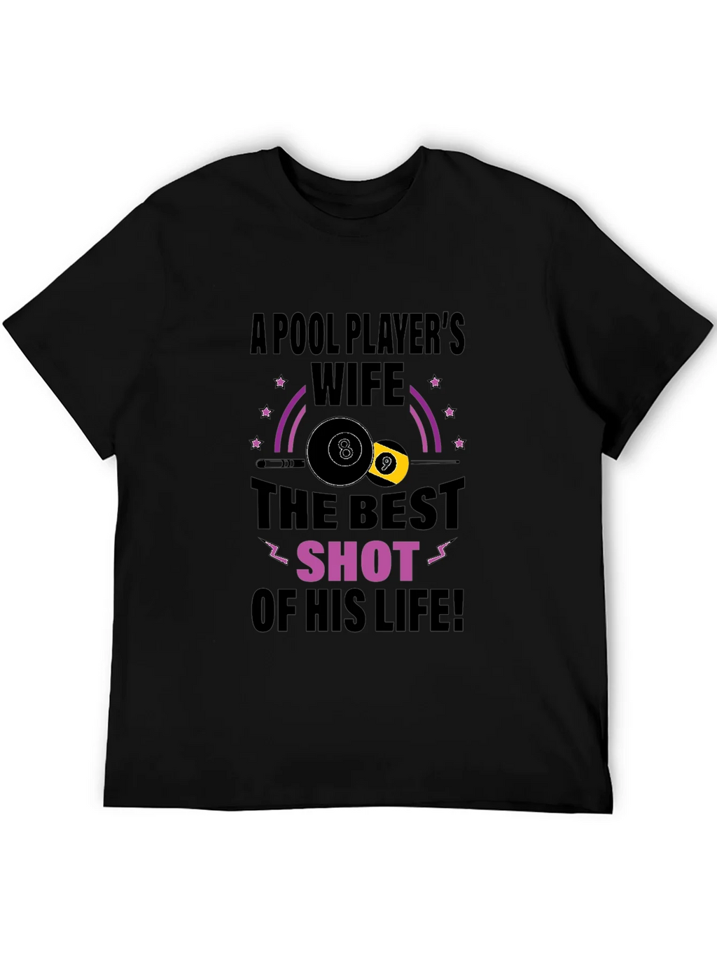 Pool Players Wife T-Shirt - Best Shot Design product image 5