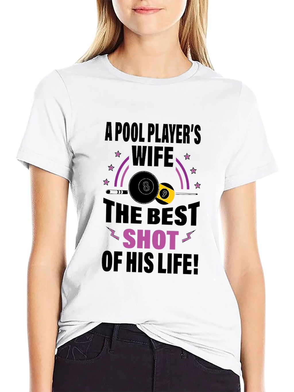 Pool Players Wife T-Shirt - Best Shot Design product image 7